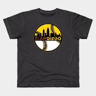 Slam Diego Baseball City Sunset 3 Kids T-Shirt